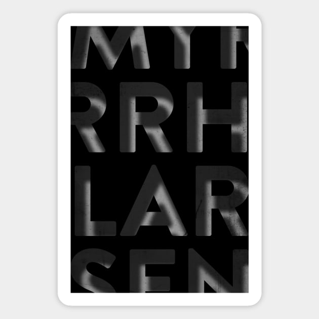 Myrrh Larsen - Laser-Cut Aluminum Magnet by Myrrh Larsen